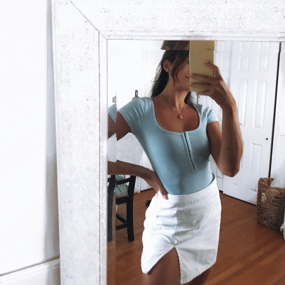 PRINCESS POLLY | NEVER WORN blue bodysuit